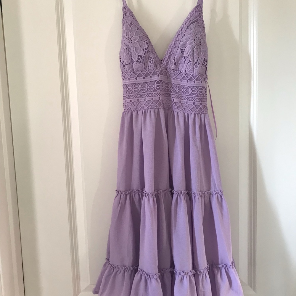 Crochet Lavender Summer Dress